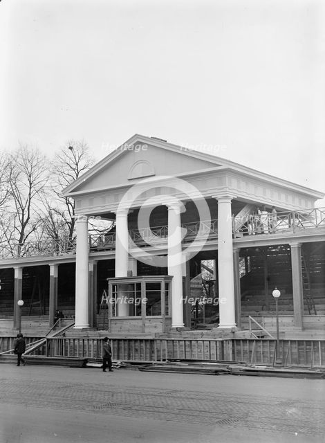 Inaugural Stands - Court of Honor Before White House, 1913. Creator: Harris & Ewing.