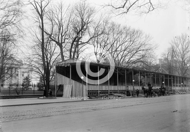 Inaugural Stands - Court of Honor Before White House, 1913. Creator: Harris & Ewing.