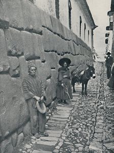 Inca Masonry, Cuzco 1916. Artist: Underwood & Underwood