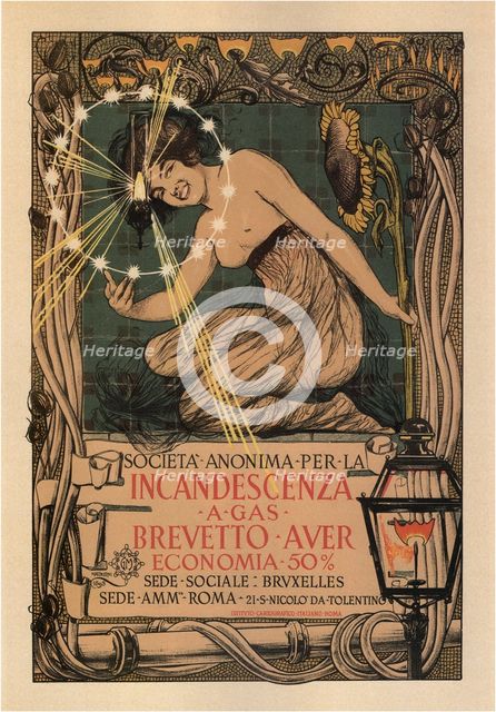 Incandescenza company, 1895. Artist: Mataloni, Giovanni (1869-1944)