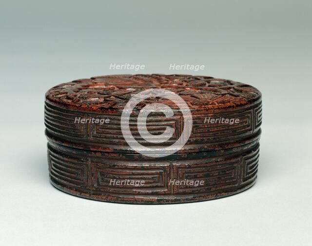 Incense Box (Kogo) with Camellia Design, 1500s. Creator: Unknown.