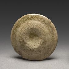 Incense Box (lid): Seto Ware, 1200s-1300s. Creator: Unknown