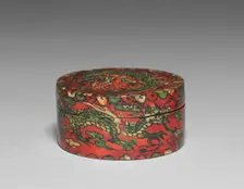 Incense Box with Dragon Design, 1600s-1700s. Creator: Unknown