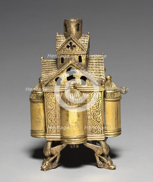 Incense Burner and Stand for an Altar Cross, 1150-1175. Creator: Unknown.