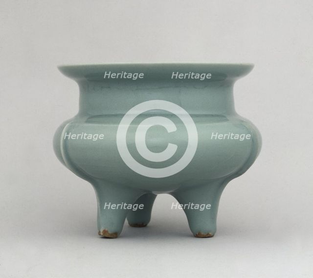 Incense Burner in the Form of Archaic Li: Longquan Ware, 13th Century. Creator: Unknown.