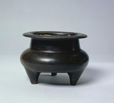 Incense Burner: Jizhou ware, 13th-14th Century. Creator: Unknown
