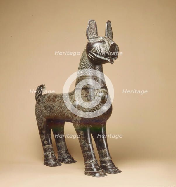 Incense Burner of Amir Saif al-Dunya wa’l-Din ibn Muhammad al-Mawardi, Iran, AH 577/ AD 1181-82. Creator: Jafar ibn Muhammad ibn Ali.