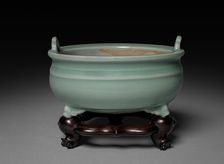 Incense Burner: Longquan Ware, S. Sung-Yuan Dynasty, 13th-14th Century. Creator: Unknown