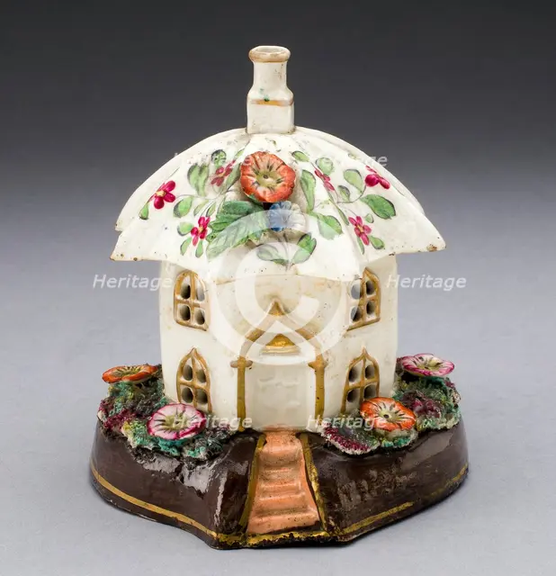 Incense Burner, Staffordshire, c. 1830. Creator: Staffordshire Potteries.