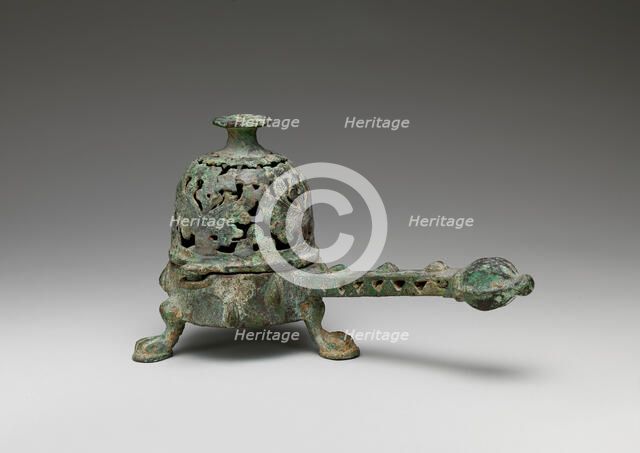 Incense Burner with Domed Cover, Iran, 8th-9th century. Creator: Unknown.