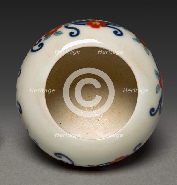 Incense Burner with Floral Scroll, 1800s. Creator: Unknown.