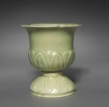 Incense Burner with Lotus Petal Design in Relief, 1100s. Creator: Unknown