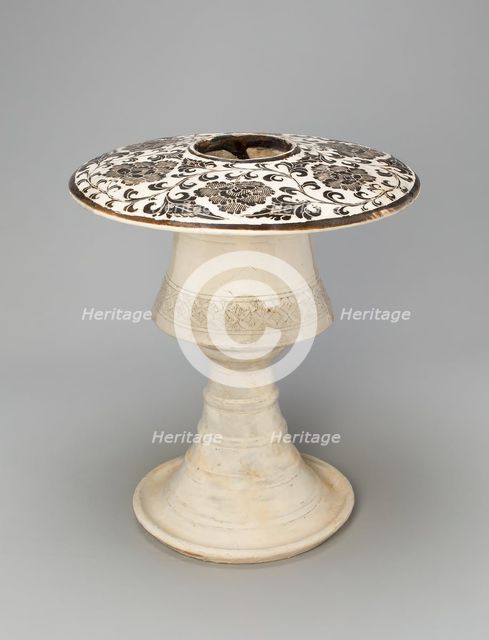 Incense Burner with Peony Scroll, Northern Song dynasty, (960-1127), late 11th/early 12th century. Creator: Unknown.