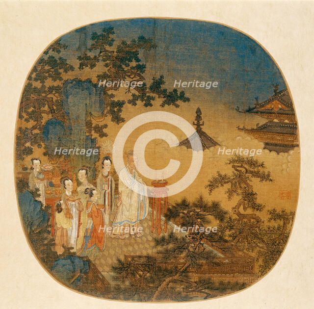 Incense ceremony, 14th century. Creator: Chinese Master.