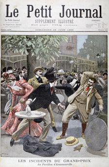 Incident at the Grand-Prix, Pavillion d'Armenonville, France, 1899. Artist: Eugene Damblans