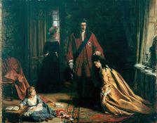 Incident in the life of Lady Mary Wortley, 1872. Creator: William Powell Frith