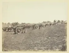 Incidents of the War: Battery D, 5th U.S. Artillery in Action, 1863. Creator: Alexander Gardner