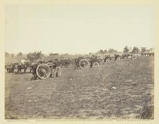 Incidents of the War: Battery D, 5th U.S. Artillery in Action, 1863. Creator: Alexander Gardner