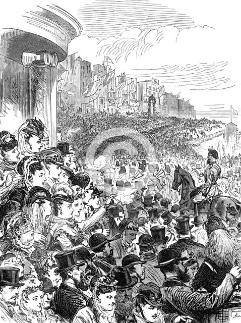 Incidents of the Easter Volunteer Review, 1870. Creator: Unknown.