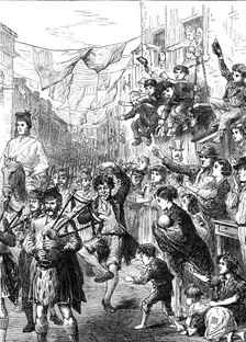 Incidents of the Easter Volunteer Review, 1870. Creator: Unknown