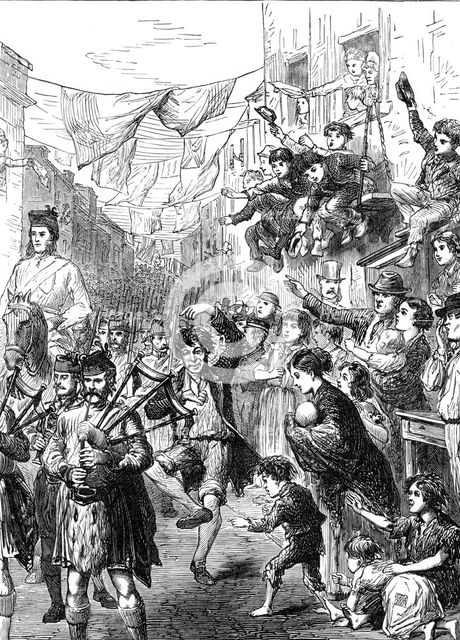 Incidents of the Easter Volunteer Review, 1870. Creator: Unknown.