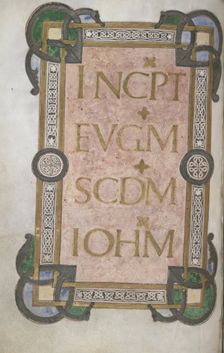 Incipit to St John's Gospel, 2nd half 9th century. Creator: Unknown