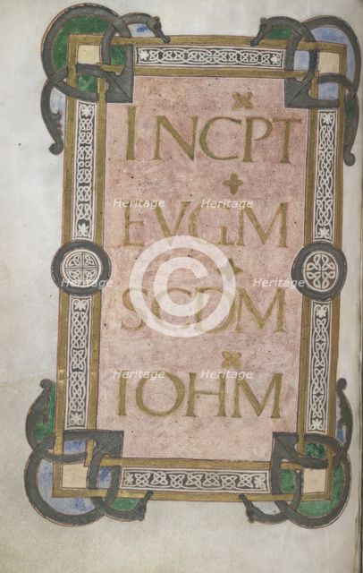 Incipit to St John's Gospel, 2nd half 9th century. Creator: Unknown.
