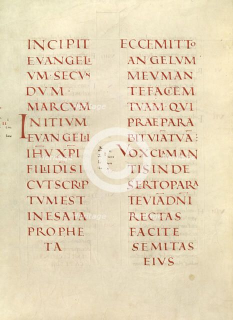 Incipit Page; Gospel Book, about 826-838. Creator: Unknown.