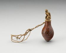 Incised Container for Lime with Monkey Stopper, A.D. 1000/1470. Creator: Unknown