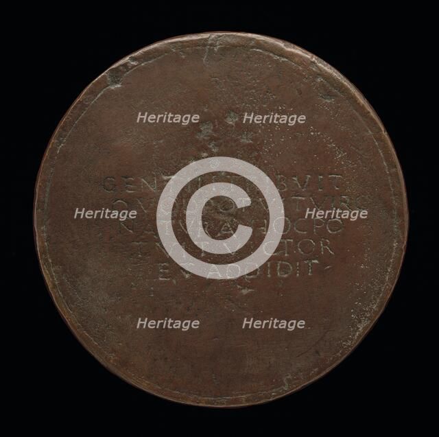 Incised Inscription [reverse], c. 1500. Creator: Vittore Gambello.