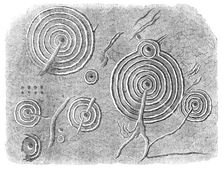 Incised stones on the Cheviot Hills, 1864. Creator: Unknown