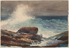 Incoming Tide, Scarboro, Maine, 1883. Creator: Winslow Homer