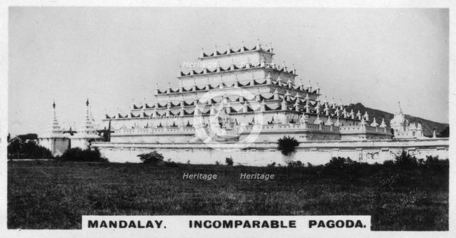 Incomparable Pagoda, Mandalay, Burma, c1925. Artist: Unknown