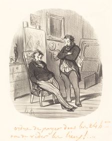 Inconvénient d'envoyer un mauvais tableau à l'exposition, 1848. Creator: Honore Daumier