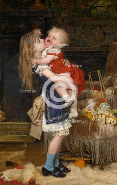 Inconsolable, 1878. Creator: Franz Verhas.