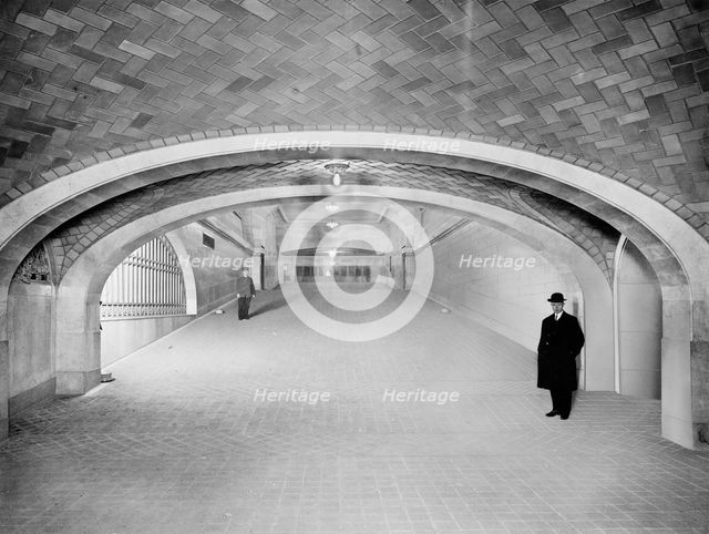 Incline to suburban concourse, Grand Central Terminal, N.Y. Central Lines, c1910-1920. Creator: Unknown.
