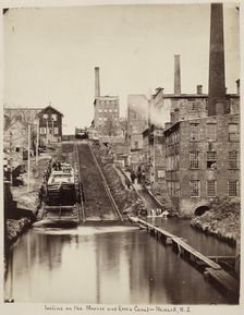 Incline on the Morris and Essex Canal, Newark, New Jersey, c. 1870. Creator: Unidentified Photographer