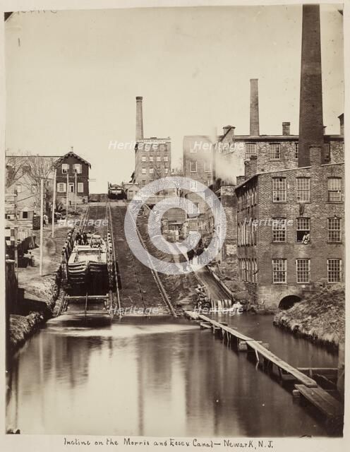 Incline on the Morris and Essex Canal, Newark, New Jersey, c. 1870. Creator: Unidentified Photographer.