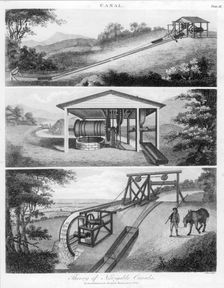 Inclined planes for use on canals, 1796. Creator: Unknown