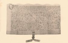 Indenture for the sale of land signed by Guy Fawkes, (early 17th century), 1901