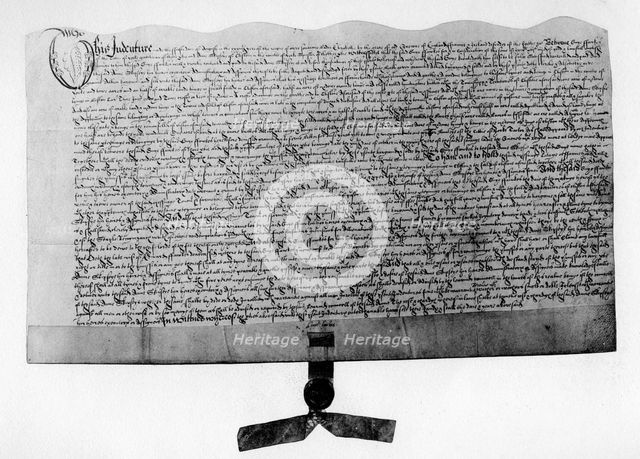 Indenture for the sale of land, signed by Guy Fawkes, early 17th century (1901). Artist: Unknown