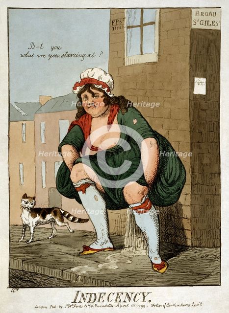 Indecency, 1799.  Creator: Cruikshank, Isaac Robert (1789-1856).