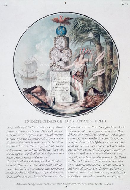 Independence of the United States, 1786. Creator: L Roger.