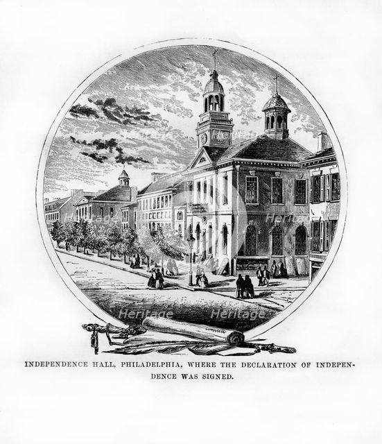 Independence Hall, Philadelphia, Pennsylvania, USA, 1872. Artist: Unknown