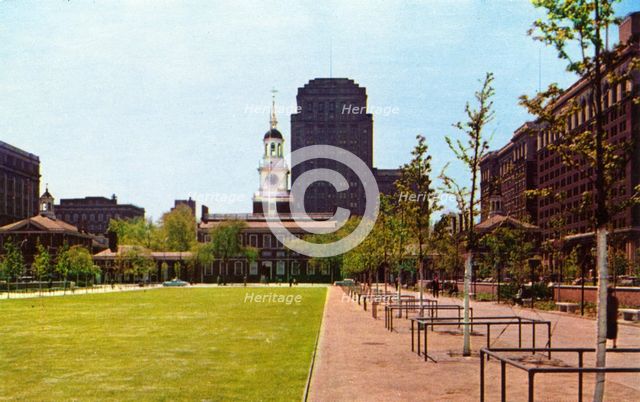 Independence Hall, Philadelphia, Pennsylvania, USA, 1955. Artist: Unknown
