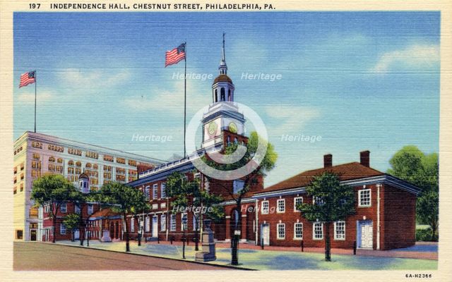 Independence Hall, Philadelphia, Pennsylvania, USA, 1936. Artist: Unknown