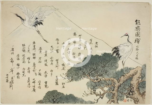Index Page, prints .151-.200 (Vol.2), from the series "Pictures of No Performances..., 1898. Creator: Kogyo Tsukioka.