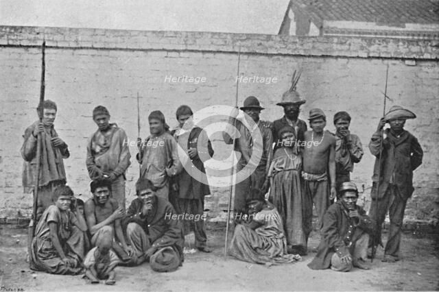 'Indios Chavantes', 1895. Artist: Paulo Kowalsky.