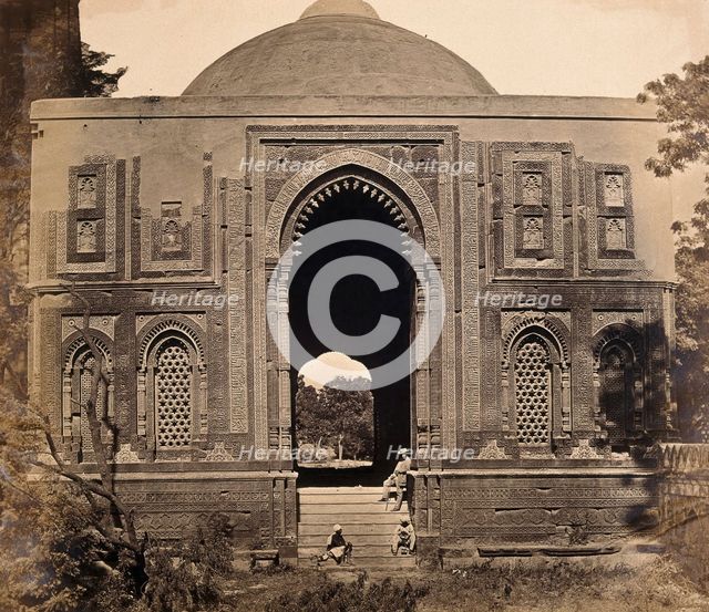 India: a tomb in Kootub near Delhi, c1858. Creator: Felice Beato.
