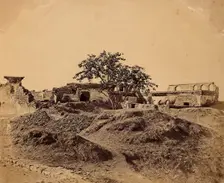 India: a ruined building, c1858. Creator: Felice Beato